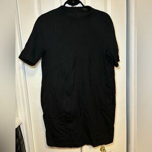 Massimo Dutti - Womens Summery Business Casual Black Chic Dress Office in Size8